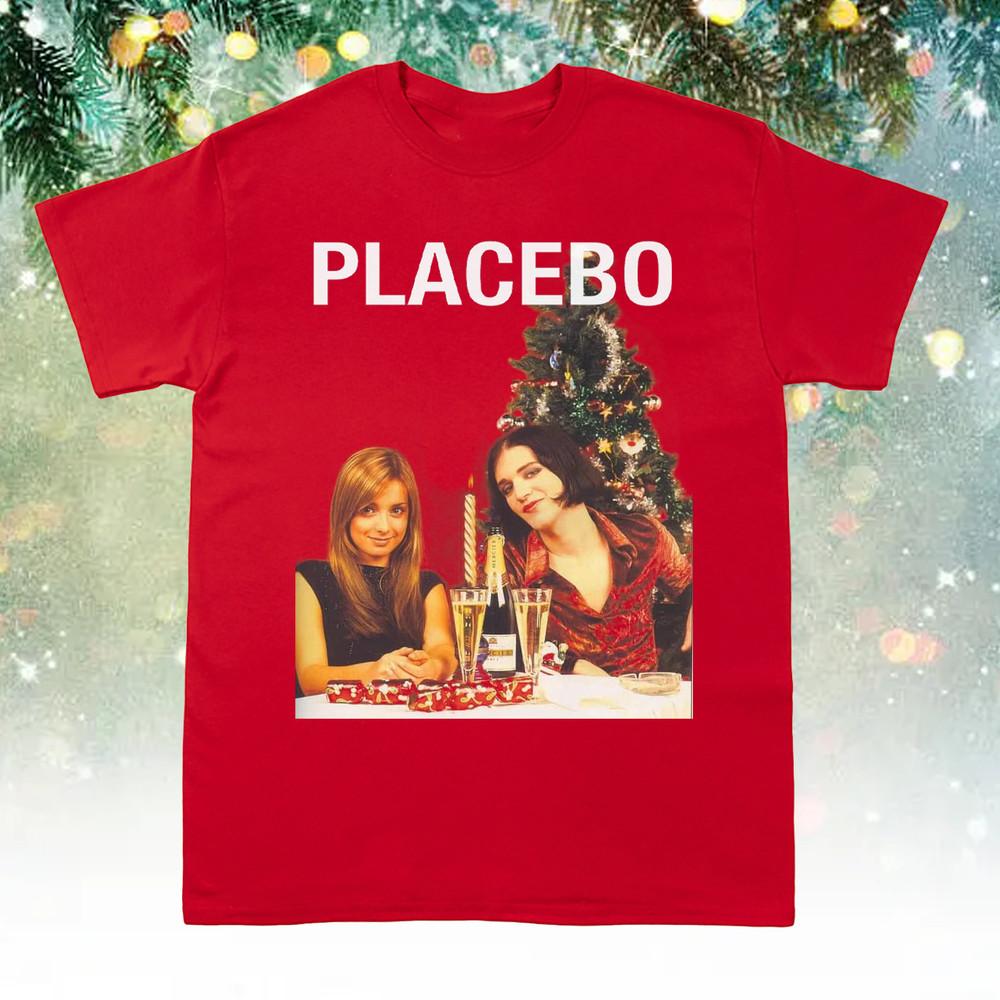 Футболка унисекс Placebo Band Christmas Classic Red Все размеры AL186 XXXL