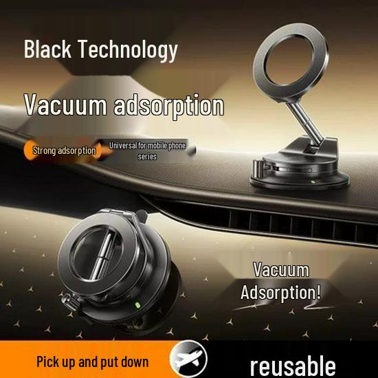 Magnetic Suction Cup Car Phone Holder with Rotating MagSafe Navigation
