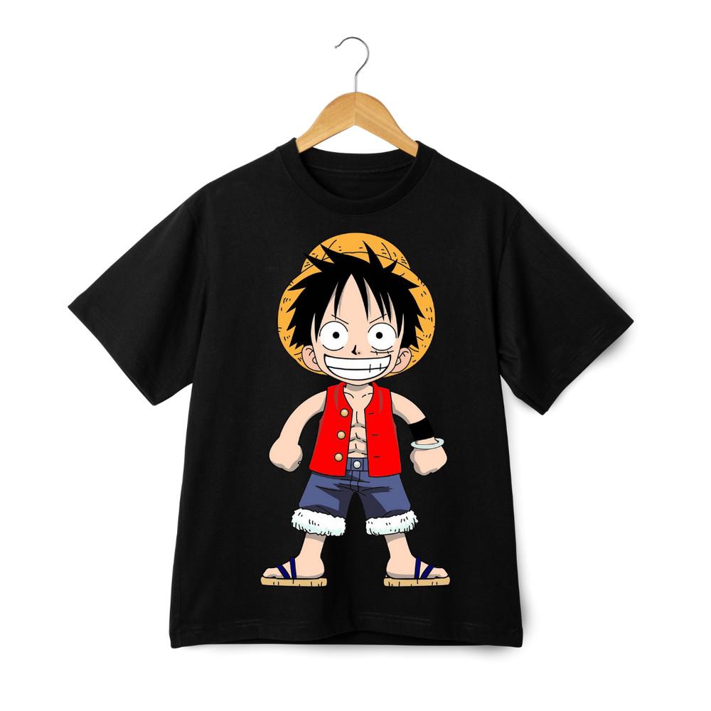 Cute Chibi Monkey D. Luffy T-Shirt – Must-Have for Anime Fans and One Piece Lovers