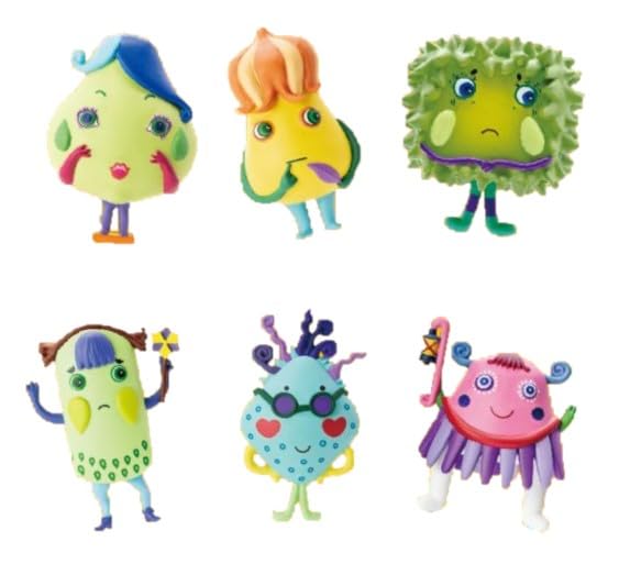 Capsule Figure Keychain Shiro Set of Gacha NanjaMonja – vol.1 – [Complete 6]