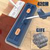 42cm Large Flat Mop Stainless Steel Microfiber Floor Mop Lazy Cleaning Mop  for Home Cleaning Tool