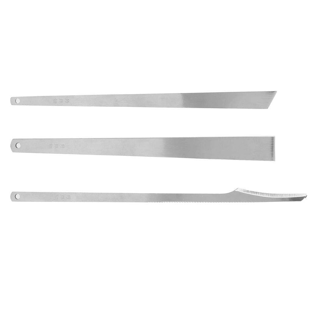 3pcs Pedicure Knife Set Blade Knife Scraper Knife Cuticle Remover Steel Toenail Correction Tools