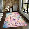 Butterfly carpet Set with Inspirational Quote carpet set (1 duvet cover, 2 pillowcases, duvet not included)