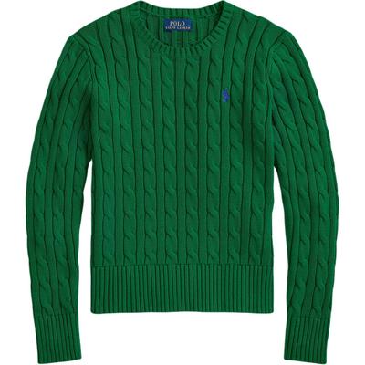 Polo Zopfmuster Gerippte Baumwolle Rundhals Gesticktes Pony Langarm Kinderpullover 313901316-017