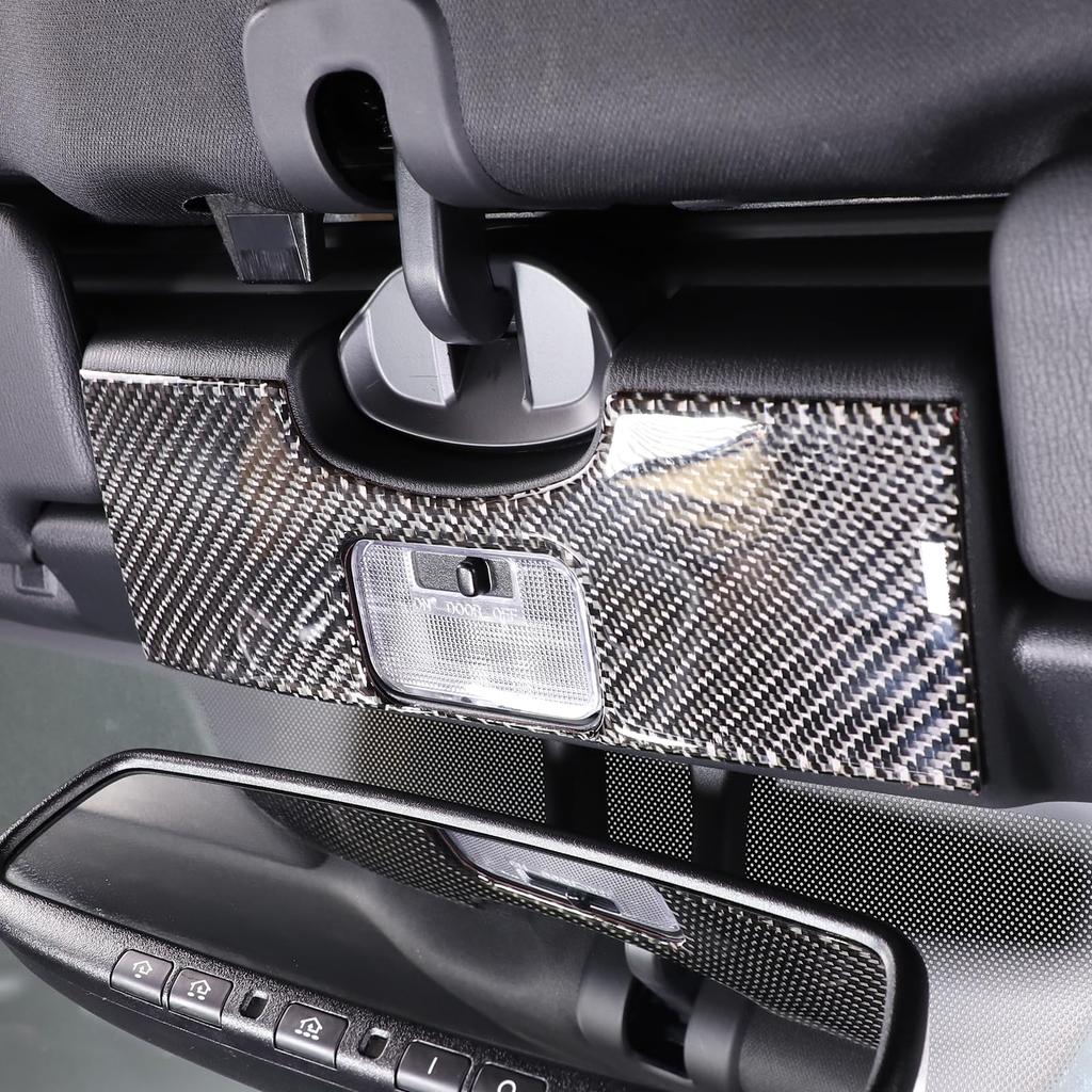 Hcilloend Carbon Fiber Interior Light Reading Light Rear Interior Light Interior Light Sticker for New Mazda Roadster RF ND Series Easy Decorative