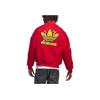 Adidas Originals Collegiate Badge Letterman Jacket with Cartoon Print Men Jackets Red IT6357