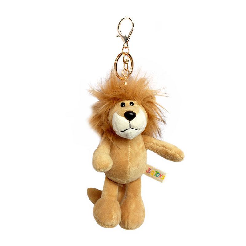 Cute Plush Toy Key Chain Hippo Lion Tiger Elephant Cat Avocado Raccoon Shark Bear Frog Rabbit Fox Plush Keychain Toy Kids Gifts