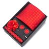 Herren Formale 8cm Krawatte Sechsteiliges Geschenkbox-Set für Bräutigam und Geschäftliche Anlässe