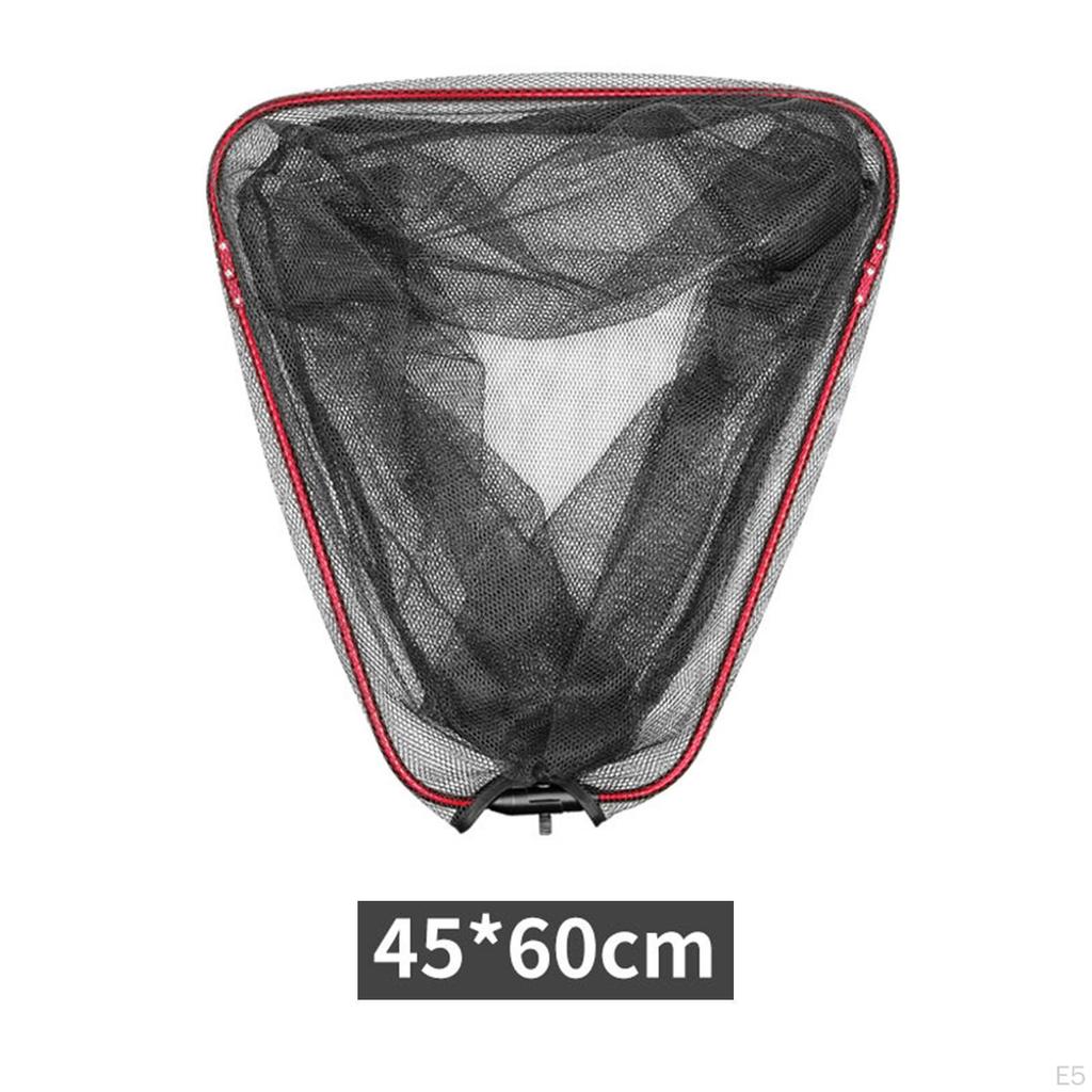 Aluminum Alloy Collapsible Fishing Landing Net No Handle for Steelhead Catfish Bass Releasing