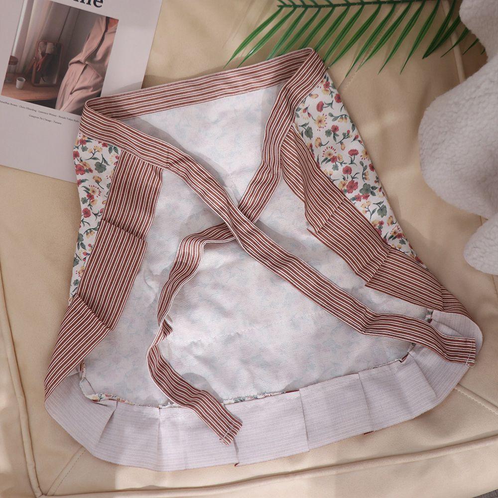 Exquisite Half Apron Polyester Cooking Apron Home Use Floral Waist Apron  Women