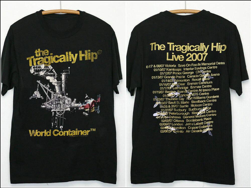 

The Tragically Hip World Container Tour 2006 Black All Size OM533 Unisex T-Shirt L