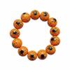 Elastic Halloween Bracelet Stretchy Wood Wristband Devil Eye Bangle Pumpkin Beads Bracelet  Couples