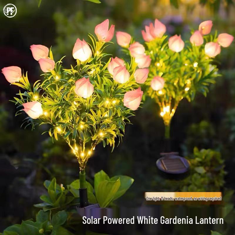 Solar Lotus Sunflower Garden Light for Outdoor Decoration