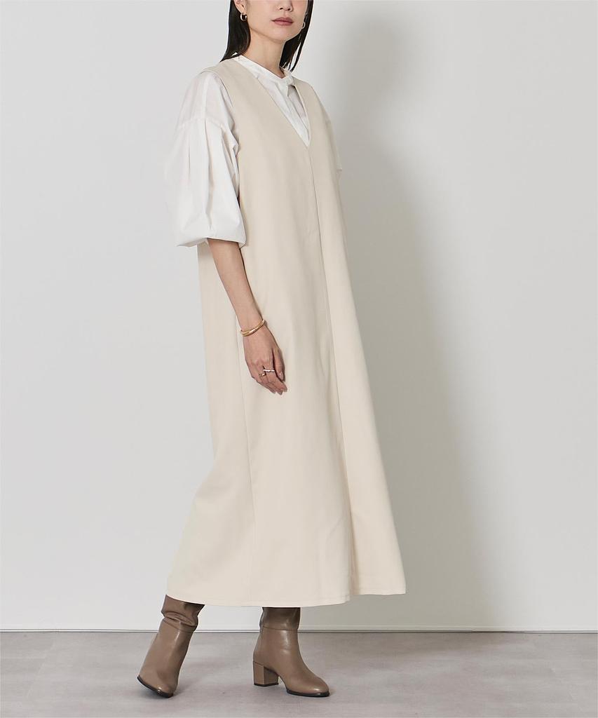 Yours Soft Twill Deep Dress Size Ivory V-Neck I-Line (BGXN2219), Women's, Small,