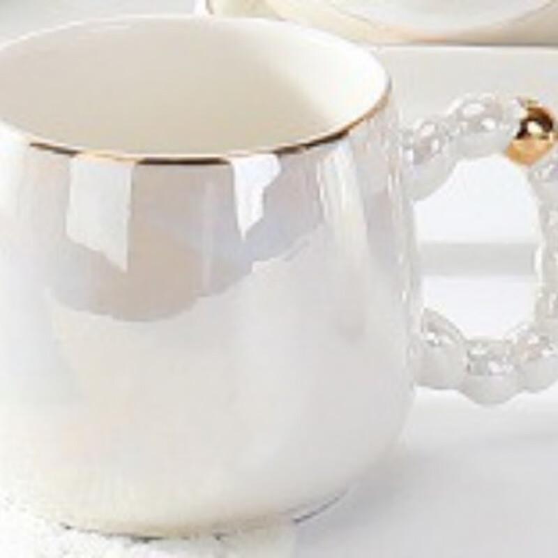Premium Pearlescent Ceramic Drinkware Collection Set of 6