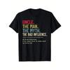 European Sizes Funny Uncle Myth Funny Influence Graphic T-Shirt - Casual Round Neck Tee Suitable for Christmas Gifts, Thanksgiving, Family Events