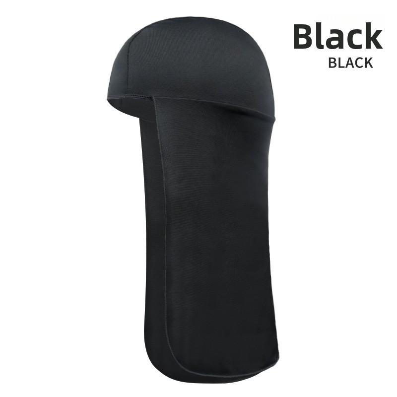

Breathable quick-dry cape-style headscarf for outdoor fishing, sun protection headgear, cycling liner cap Free size чёрный