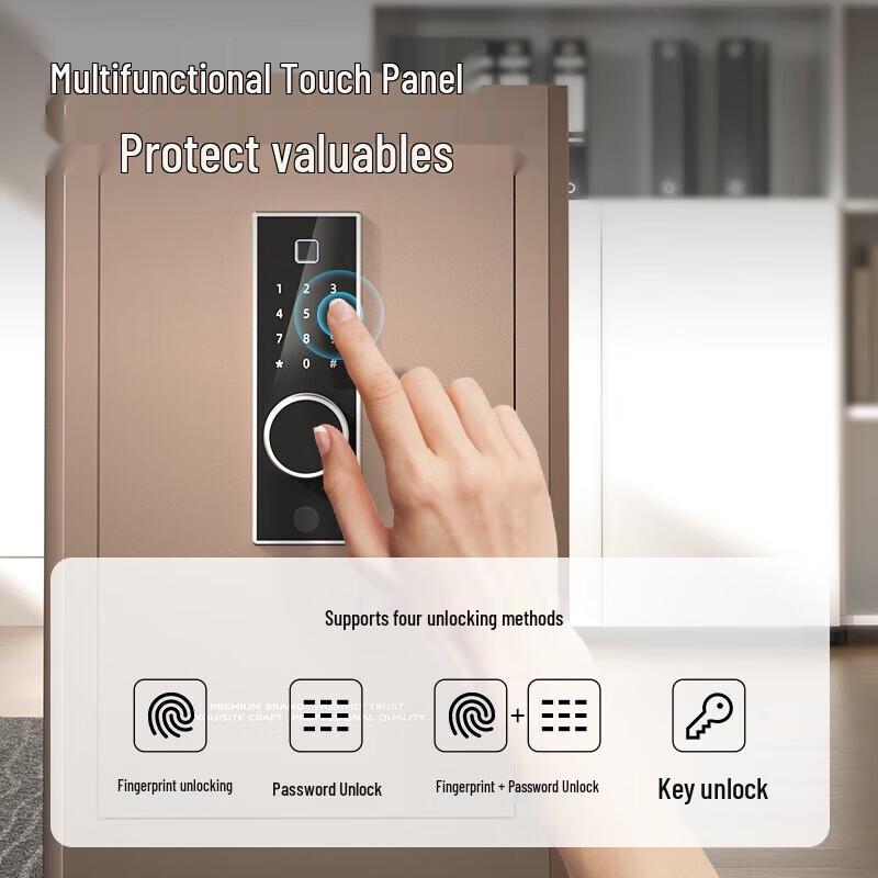 Deli AE862 Fingerprint & Password Safe Box