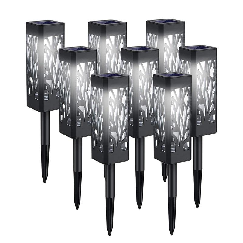 Solar Lights Outdoor with Solar Panel Pathway Lights IP65 Waterproof Garden Lights Auto ON/Off for Landscape Pathway Patio Decor