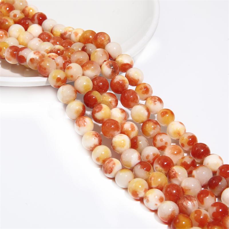 Natural Colored Round Beads Loose Round Beads For Jewelry Making DIY Bracelet Necklace Earring Accessories