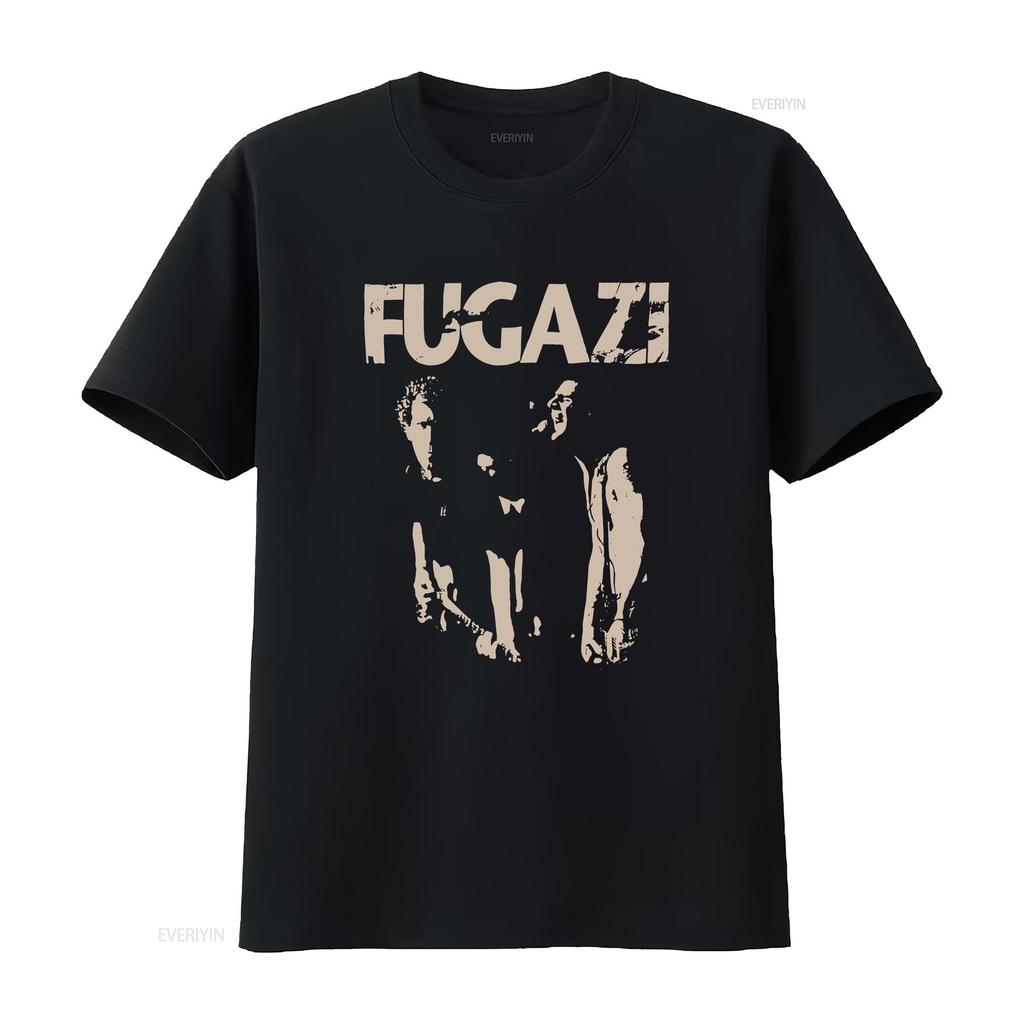 Vintage Fugazi T Shirt Band Reprint Unisex Tee Vintage Unisex Soft Casual Streetwear Fashion Comfortable