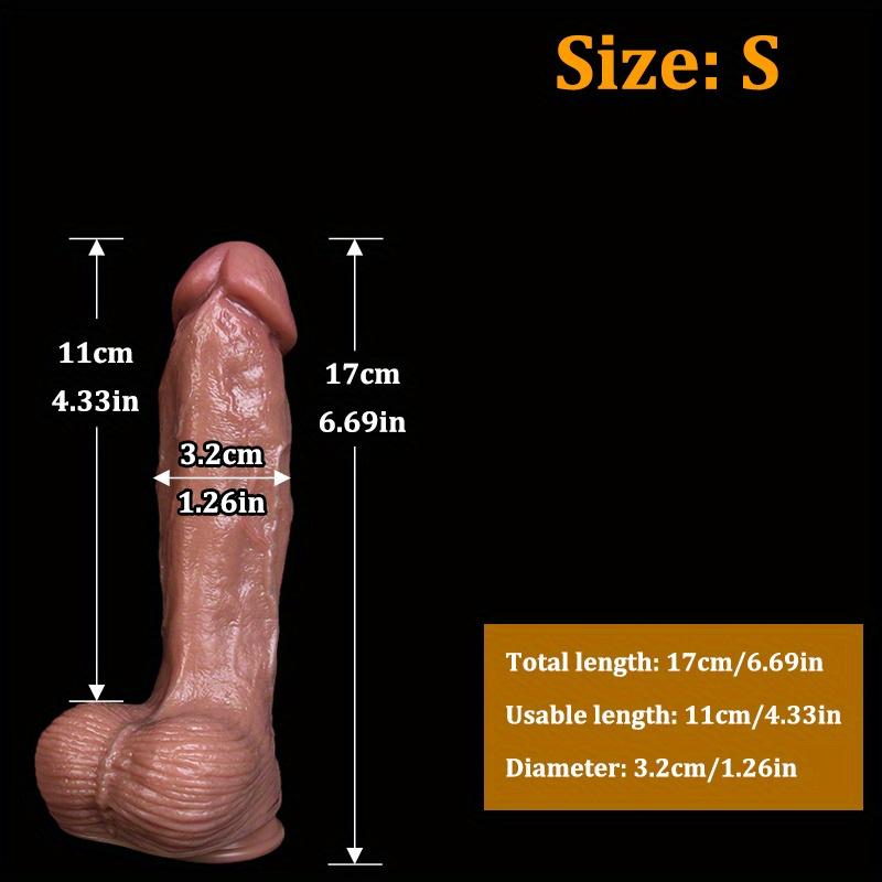 12,20 Zoll Realistischer Silikon-Dildo mit Starkem Saugfuß, Weicher Lebensechter Penis für Männer & Frauen, G-Punkt- und Analspiel, Sexspielzeug für Erwachsene