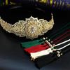 Gold Color Belt For Women Hand Rope Chain Waist Belt Hollow Star Shaped Bride Wedding Jewelry