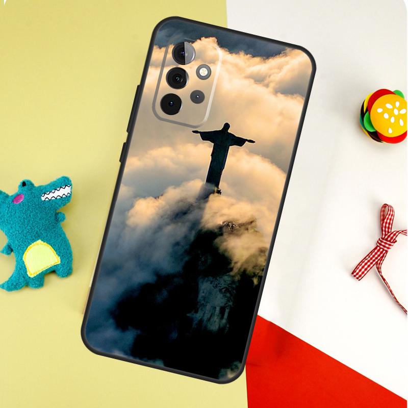 Christian Jesus For Samsung Galaxy A54 A34 A14 A55 A35 A15 A53 A33 A13 A05 A06 A16 A22 A32 A52 Phone Case