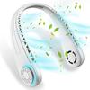 Portable Rechargeable USB Fan 4500 mAh Silent Adjustable Sport Refreshing - White