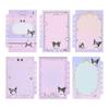 Sanrio 913952 Exciting Sticker & Sticker Notebook, Kuromi Storage, Charm Included, Sticker Mount, Stick and Peel, Case with Slider, Letter Style Memo