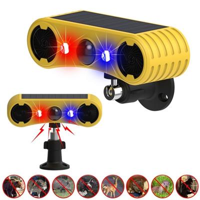 Outdoor Waterproof Solar Motion Alarm Detector Infrared Detector 130dB 13 Sound Siren Alarm Lights, Security Alarm Sensor