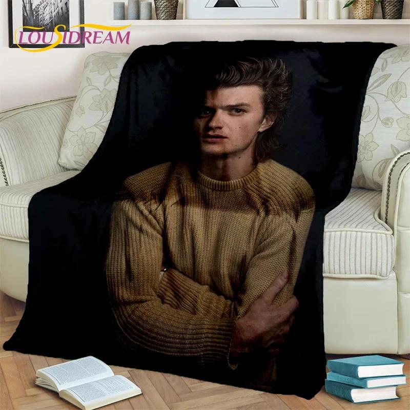 HD Printing Joe Keery Actor Blanket,Soft Throw Blanket for Home Bedroom Bed Sofa Picnic Travel Office Rest Cover Blanket Kids