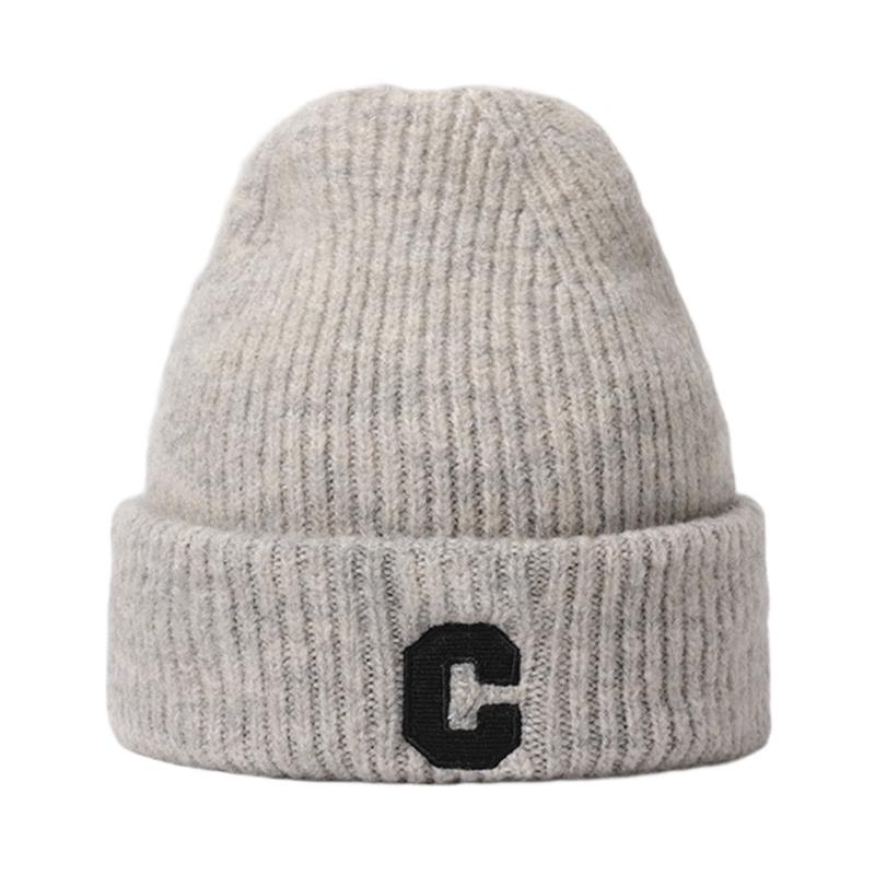 Camel Double-layer Knitted Beanie