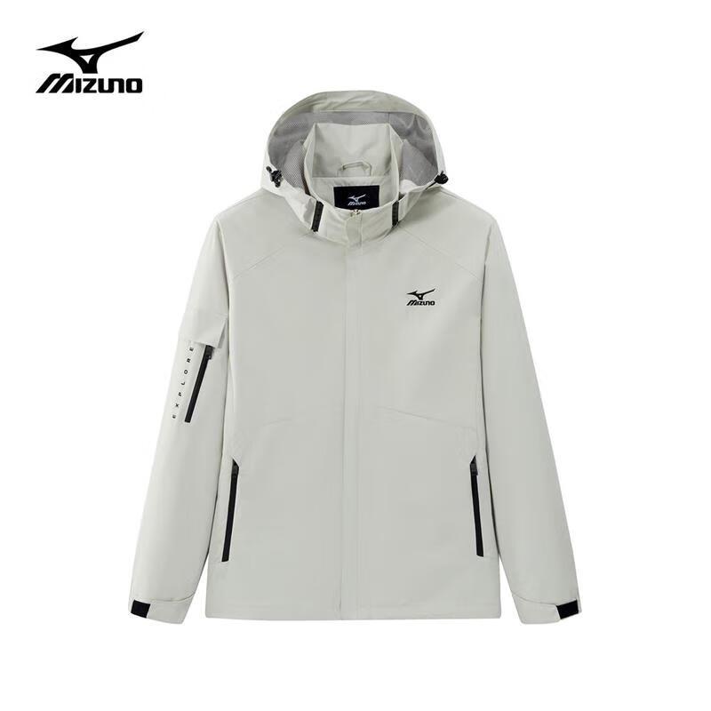 MIZUNO Men's Outdoor Hooded Windproof Waterproof Jacket