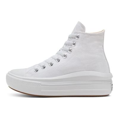 Chuck Taylor All Star High Move Bianco Avorio Sneakers da Donna Naturale-Avorio Nero 568498C