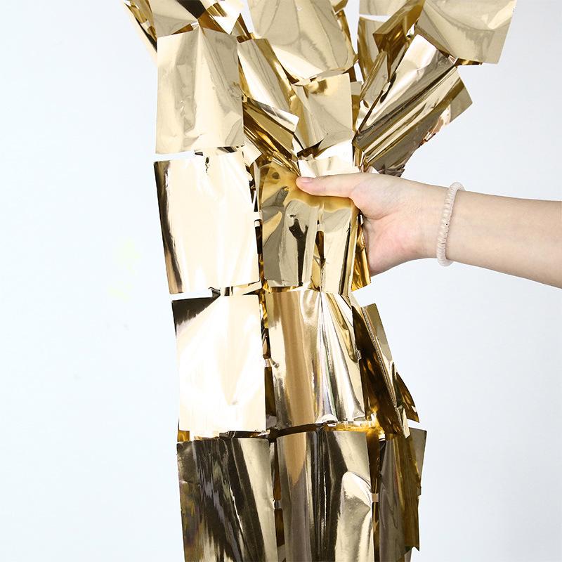 

1м×2м Яркий Квадратный Дождь Занавес Вечеринка Свадьба День Рождения Фон Украшение Свадебный Декор Золотой Серебряный Зеленый Дождь Занавес