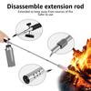 Outside Weed Torch Burner Removable Long Arm Blow Torch with Extension Poles Multifunctional Gases Torch Outdoor BBQ Utensils