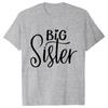 Kurzarm Mode Damen T-Shirt Große Mittlere Schwester Passende T-Shirts Damen Lässiges Oberteil T-Shirts Cartoon Grafik T-Shirts
