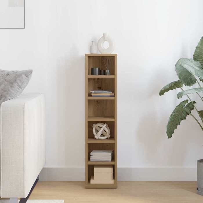 VidaXL CD Cabinet Artisan Oak 21x20x88 Cm Engineered Wood, Cd Storage Unit, Cd Storage Cabinet, Furniture of 855829