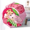 Strawberry Hat with Polka Dots: Automatic Opening and Closing Umbrella - Foldable Design, 8-Bone Iron Frame, Ideal Gift for Fans, Travelers,