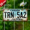 D Flatpc Vintage Metal Sign for Decorationg Only Decorative Sign (  ) TRN A Metal Sign with Canada Landmarks