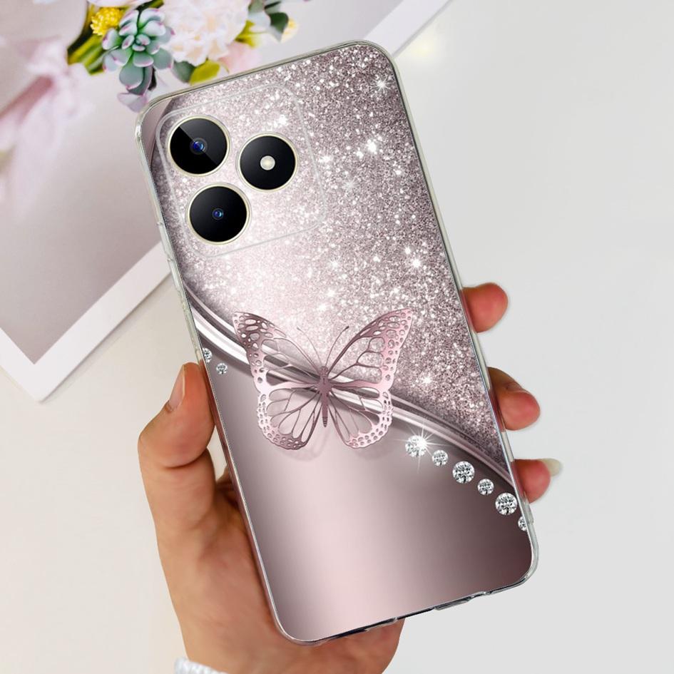 For Cover Realme C53 Phone Case 6.74" 2023 New Fashion Astronaut Soft Silicone Clear Back Cover For Realme C53 RMX3760 C 53 Capa