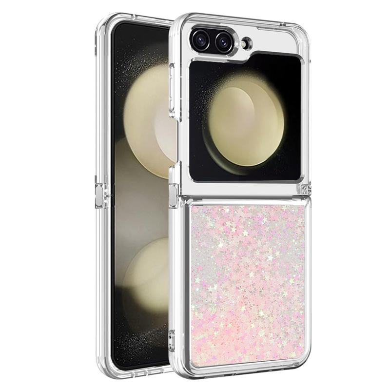 Estojo Z Flip7 Case Areia Movediça para Samsung Galaxy Z Flip 7 Capa Macia Líquida Brilhante Para Capa de Telefone Samsung Galaxy ZFlip 7 Capa