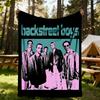 1pc Backstreet Boys Outdoor Blanket Lightweight Flannel, Soft & Warm, All-Season Use for Sofa, Outdoor, Camping, Living Room050