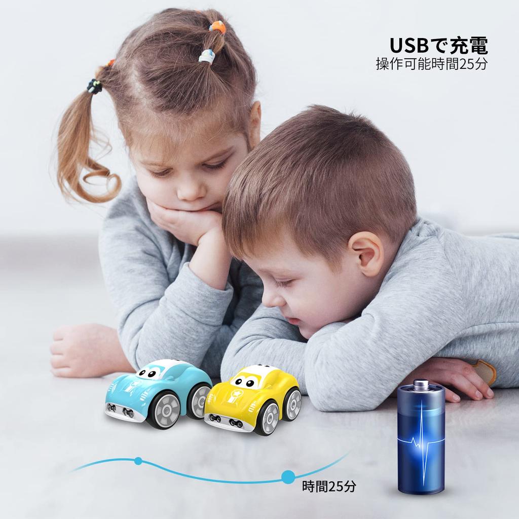 DEERC Remote Control Car for Remote Control Toy with Follow Obstacle Path Dog and Cat Pet for Elementary and Middle School Blue Kids, Mode, Avoidance,