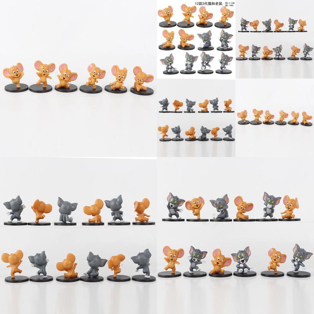 Adorable Tom And Jerry Q Version Collection Pvc Toy Figures Blind Box Decor