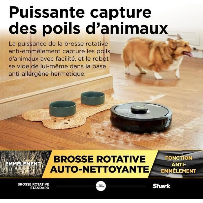 Shark Matrix Plus RV2620WAEU - Saugroboter und selbstentleerender 2-in-1 Wischroboter - Reinigt Ecken und Winkel - Optimale Abdeckung