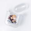 Demon Slayer Nezuko Zenitsu Tanjirou Transparent Airpods Case for Funda Airpods 2/1 Cover Kimetsu No Yaiba Soft TPU Case Coque