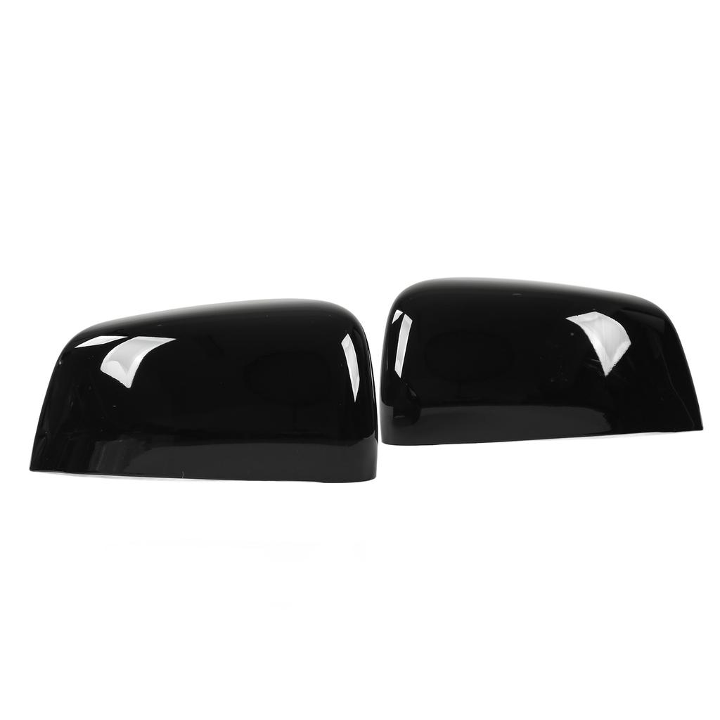 Door Rear View Mirror Cover Sticker Glossy Black Wing Mirror Housing Protector Replacement for Jeep