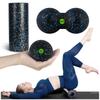 Exercise Roller + Ball + Double Massage Ball Set NS-998 Black and Blue